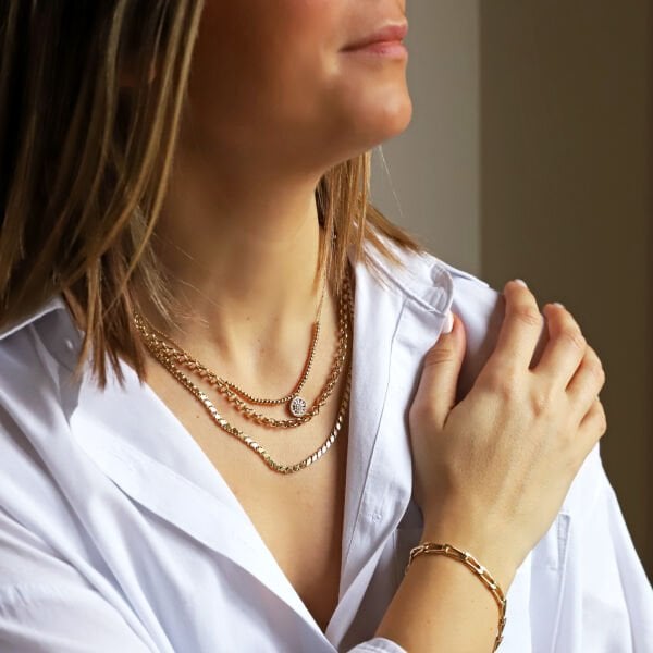 Arpa Zincir Altın Kolye