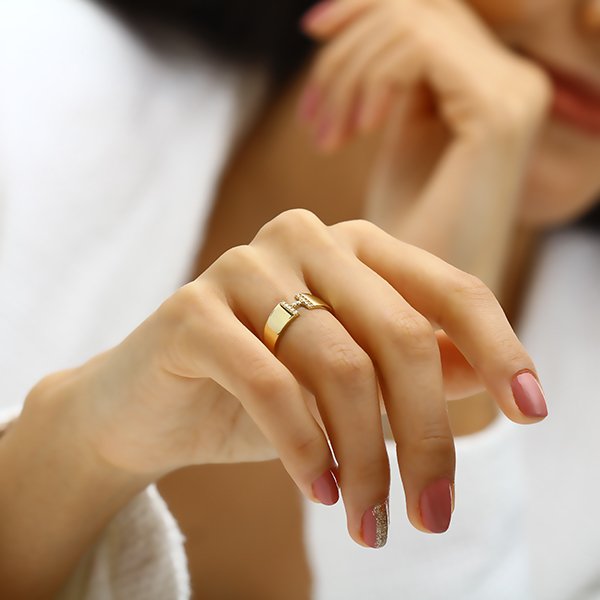 Taşlı Harf Yüzükler