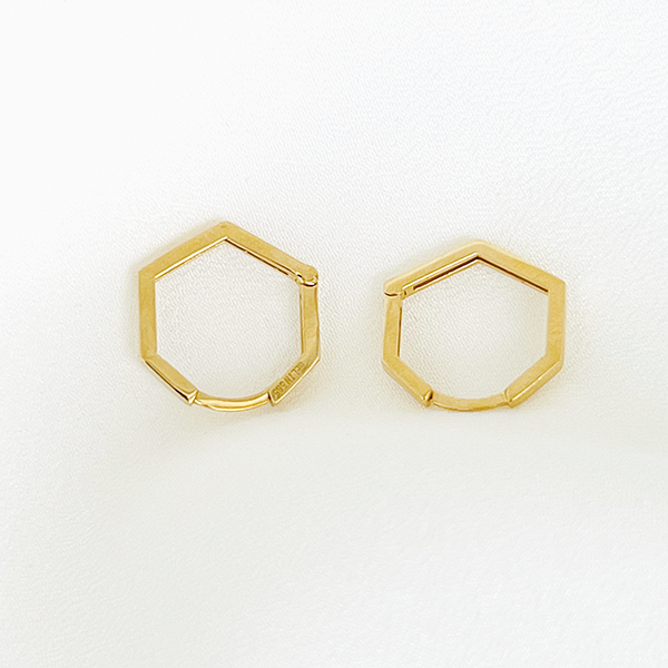 Nika Altın Tasarım Küpe