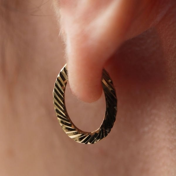 Şemsa Altın Tasarım Küpe