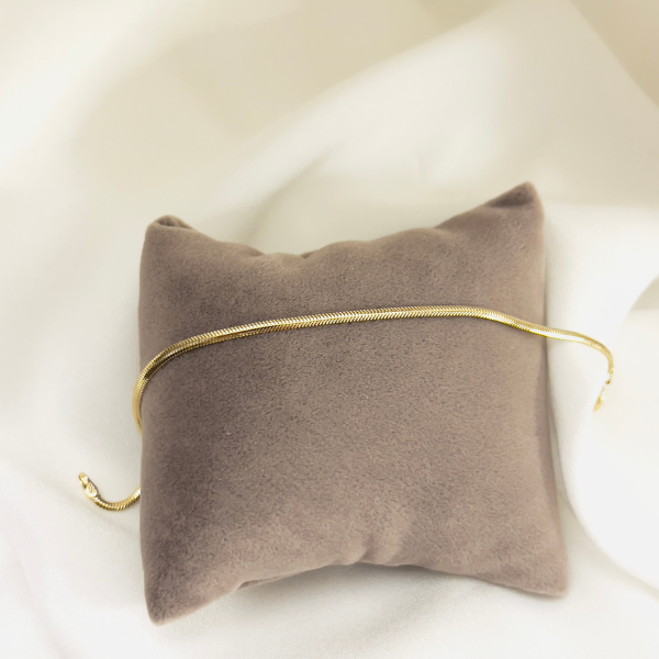 İtalyan Ezme Zincir Altın Bileklik