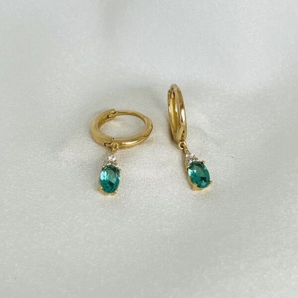 Yosun Altın Tasarım Küpe