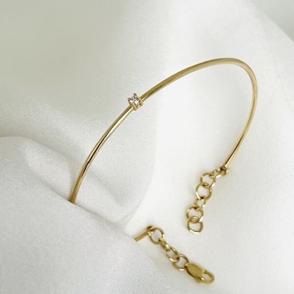 Pırlantalı Kelepçe Bileklik