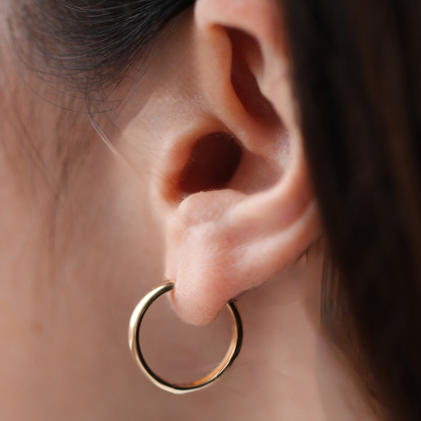 Midi Klasik Halka Küpe