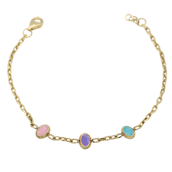 3 Renk Mineli Bileklik