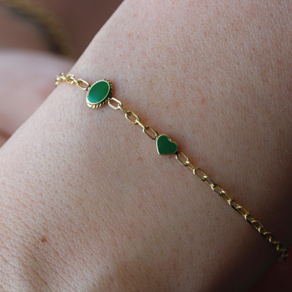 Yeşil Figürlü Bileklik