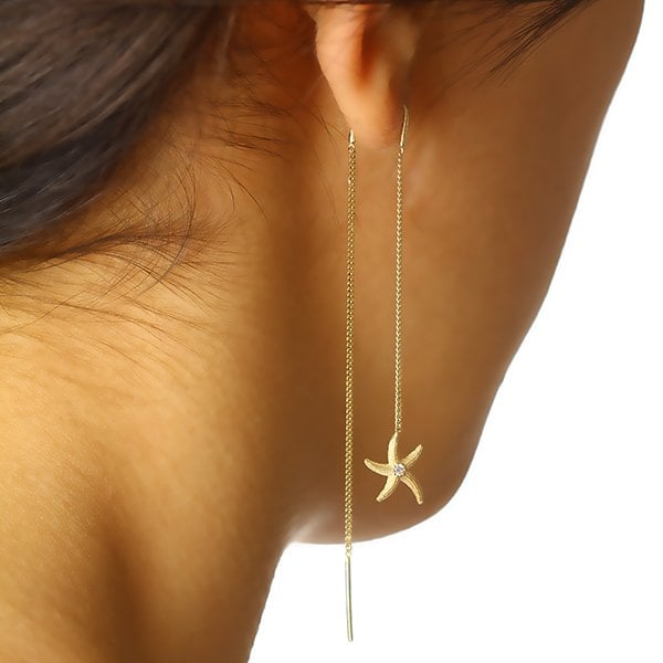 Spica Altın Tasarım Küpe