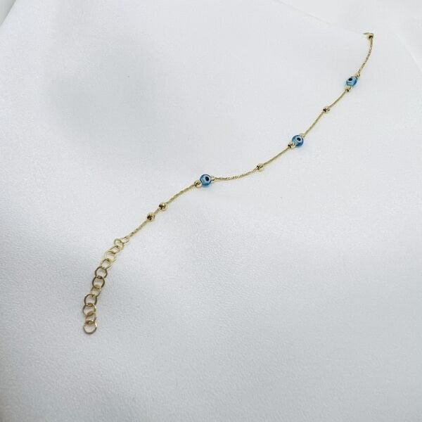 Kalemli Top Altın Nazarlık Bileklik