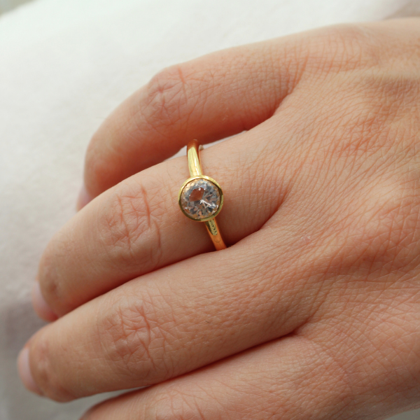 Morganit Taşlı Yüzük