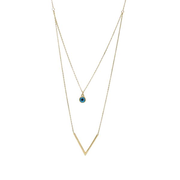 Tasarım Altın Nazarlık Kolye