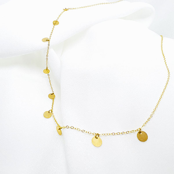 Pul Pul Altın Tasarım Kolye