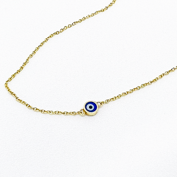 Mini Nazarlık Altın Tasarım Kolye