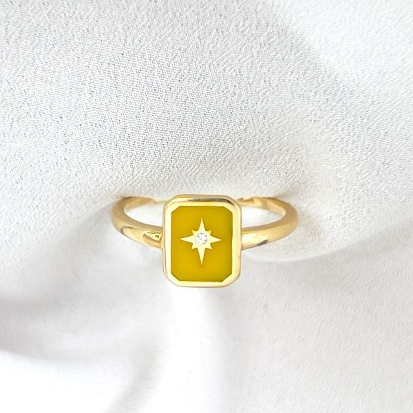 Minerva Sarı Mineli Yüzük